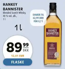 Scandinavian Park Hankey Bannister Blended Scotch Whisky tilbud