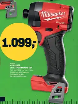 XL-BYG Milwaukee slagskruemaskine 18v tilbud