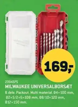 XL-BYG Milwaukee universalborsæt tilbud