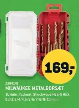 XL-BYG Milwaukee metalborsæt tilbud