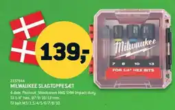 XL-BYG Milwaukee slagtoppesæt tilbud