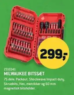 XL-BYG Milwaukee bitssæt tilbud