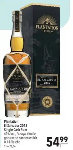Citti Plantation El Salvador 2015 Single Cask Rum tilbud