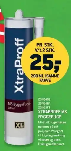 XL-BYG XtraProff MS Byggefuge tilbud