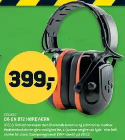 XL-BYG Ox-on bt2 hørevern tilbud