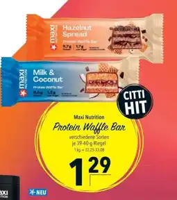 Citti Maxi Nutrition Protein Waffle Bar tilbud