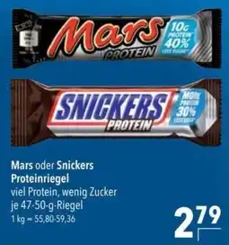 Citti Mars oder Snickers Proteinriegel tilbud