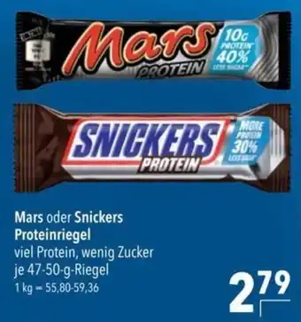 Mars oder Snickers Proteinriegel