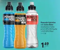 Citti Powerade Hydration oder Active Water tilbud