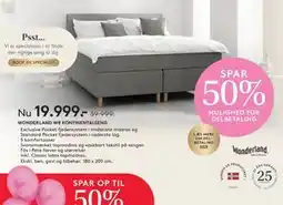 SENG WONDERLAND W8 KONTINENTALSENG tilbud