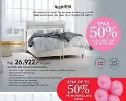 SENG WONDERLAND W11 KONTINENTALSENG tilbud