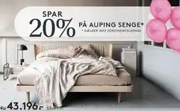 SENG SPAR 20% PÅ AUPING SENGE tilbud