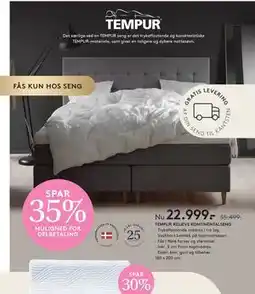 SENG TEMPUR RELIEVE KONTINENTALSENG tilbud