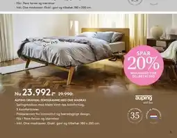 SENG AUPING ORIGINAL SENGERAMME MED ONE MADRAS tilbud