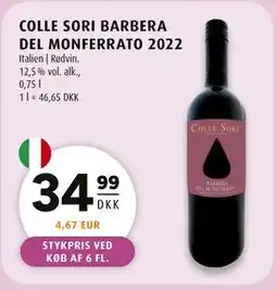 Scandinavian Park COLLE SORI BARBERA DEL MONFERRATO 2022 tilbud
