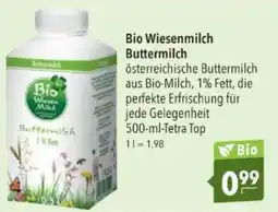 Citti Bio Wiesenmilch Buttermilch tilbud