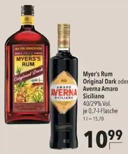 Citti Myer's Rum Original Dark oder Averna Amaro Siciliano tilbud