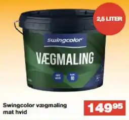 Bauhaus Swingcolor vægmaling mat hvid tilbud