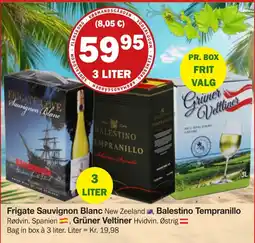 Købmandsgården Frigate Sauvignon Blanc Balestino Tempranillo Grüner Veltliner tilbud