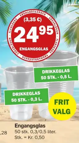 Købmandsgården Engangsglas tilbud