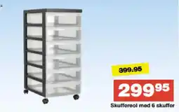 Bauhaus Skuffereol med 6 skuffer tilbud