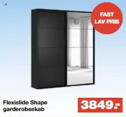 Bauhaus Flexislide Shape garderobeskab tilbud