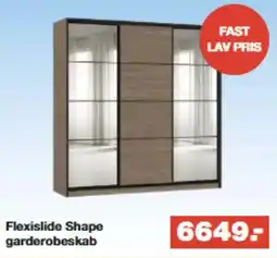 Bauhaus Flexislide Shape garderobeskab tilbud