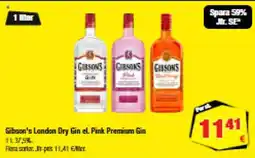 Calle Gibson's London Dry Gin el. Pink Premium Gin tilbud