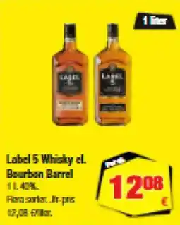 Calle Label 5 Whisky el. Bourbon Barrel tilbud