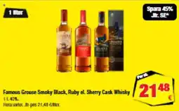 Calle Famous Grouse Smoky Black Ruby el Sherry Cask Whisky tilbud