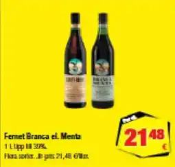 Calle Fernet Branca el. Menta tilbud