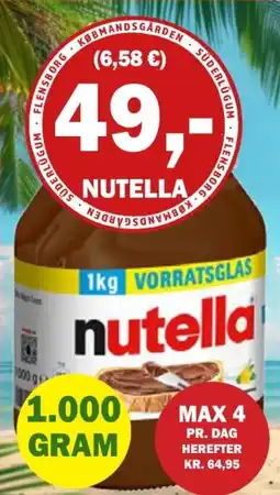 Købmandsgården Nutella tilbud