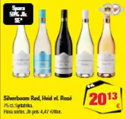 Calle Silverboom Rød, Hvid el. Rosé tilbud