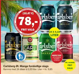 Købmandsgården Carlsberg Øl tilbud