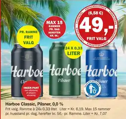 Købmandsgården Harboe Classic, Pilsner, 0,0 % tilbud