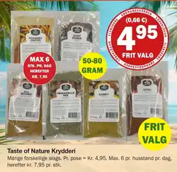 Købmandsgården Taste of Nature Krydderi tilbud