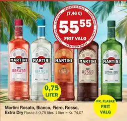 Købmandsgården Martini Rosato, Bianco, Fiero, Rosso, Extra Dry tilbud