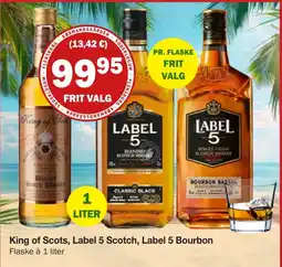 Købmandsgården King of Scots Label 5 Scotch Label 5 Bourbon tilbud