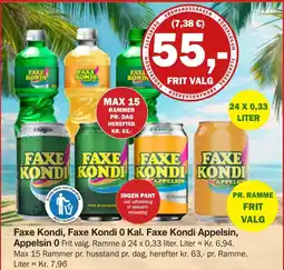 Købmandsgården Faxe Kondi Frit valg tilbud
