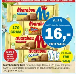 Købmandsgården Marabou King Size tilbud
