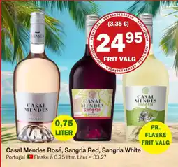 Købmandsgården Casal Mendes Rosé, Sangria Red, Sangria White tilbud