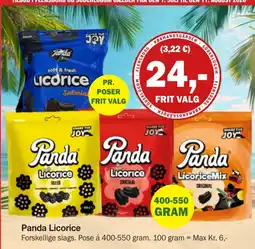 Købmandsgården Panda Licorice tilbud