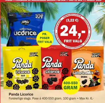 Købmandsgården Panda Licorice tilbud