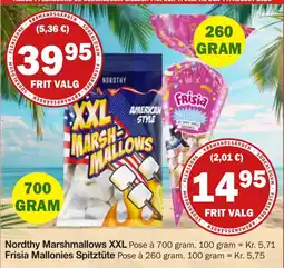 Købmandsgården Nordthy Marshmallows XXL tilbud