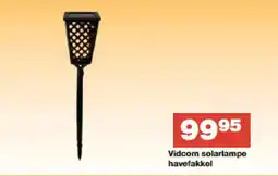 Bauhaus Vidcom solarlampe havefakkel tilbud