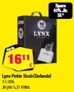 Calle Lynx Petite Sirah/Zinfandel tilbud
