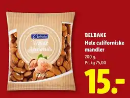 Lidl Belbake hele californiske mandler tilbud
