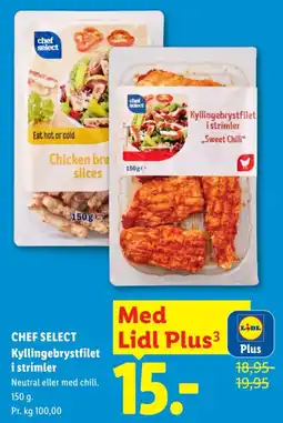 Lidl Chef Select Kyllingebrystfilet i strimler tilbud