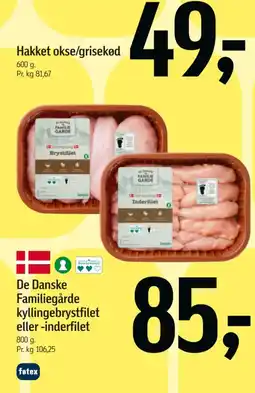 Føtex Familiegårde kyllingebrystfilet eller -inderfilet tilbud