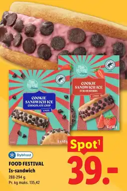 Lidl Dybfrost Cookie Sandwich Ice tilbud